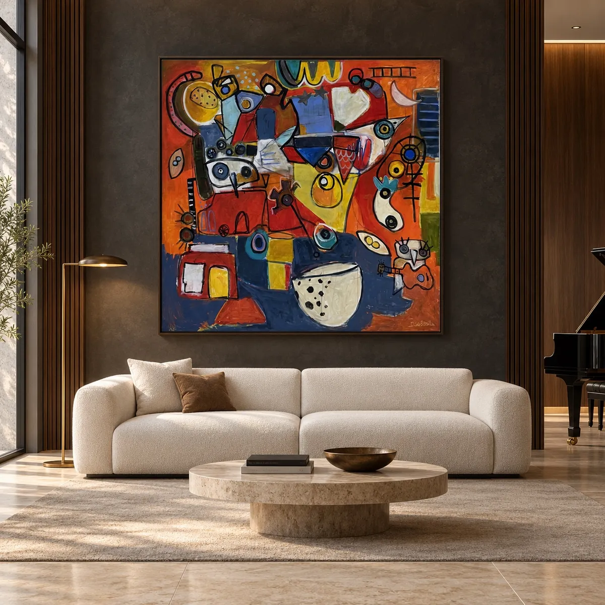 El bosque de los búhos shown in an interior space