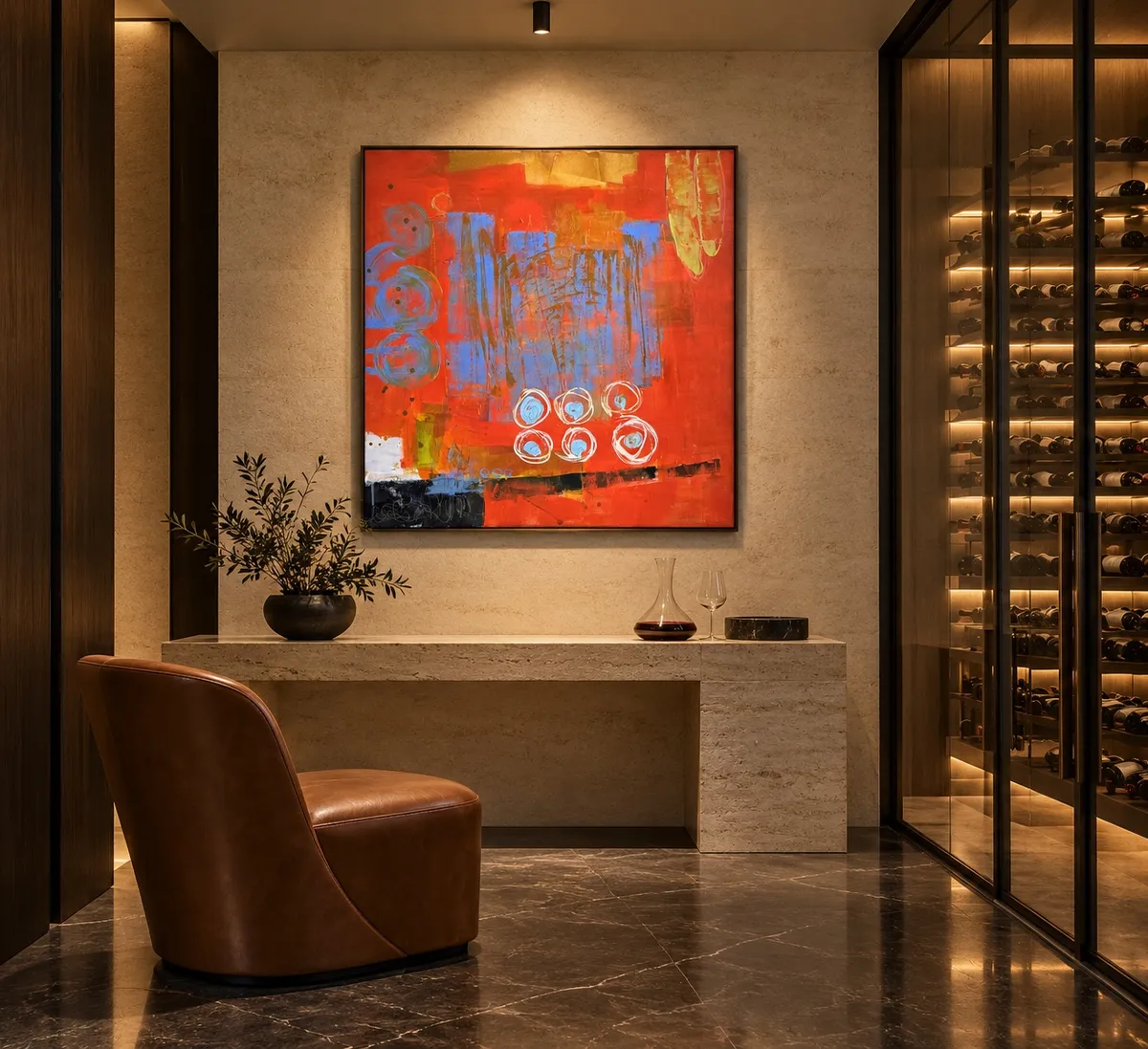 Inmersión IV shown in a second interior space