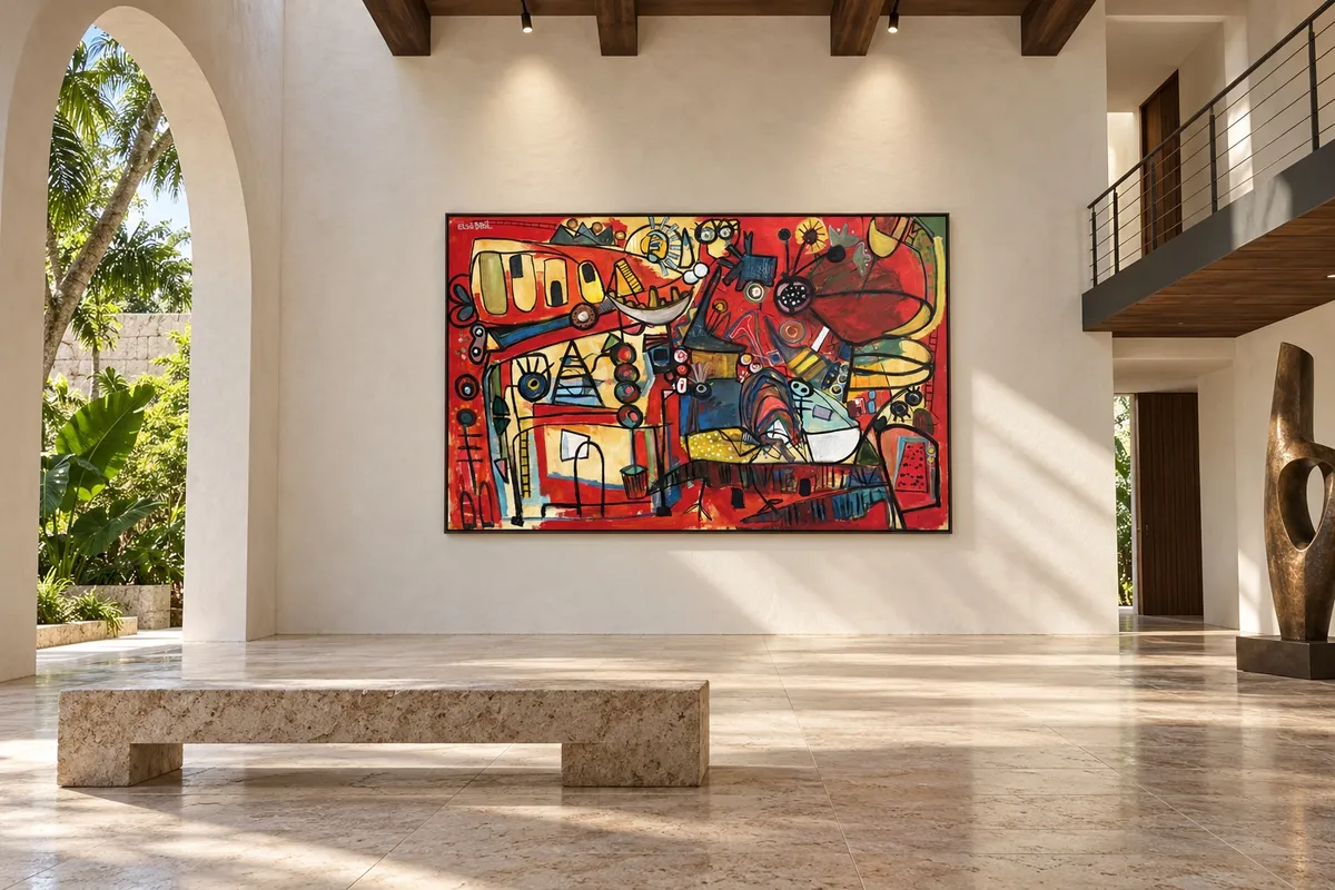 Solar de Apompuá shown in a second interior space